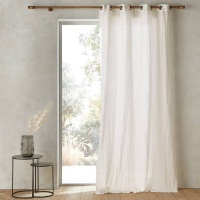 Штора 100 лен Romane 140 x 260 см белый AM.PM  фото, kupilegko.ru